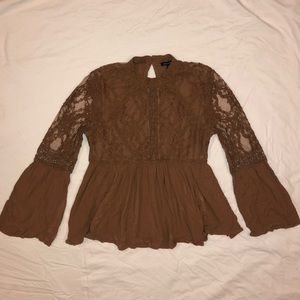 American Eagle | Long Sleeve Lace Top